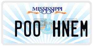 POOHNEM  license plate in MS
