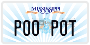 POOPOT  license plate in MS
