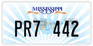 PR7442  license plate in MS