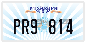 PR9814  license plate in MS
