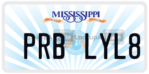 PRBLYL8  license plate in MS
