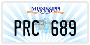 PRC689  license plate in MS