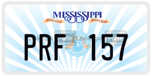 PRF157  license plate in MS