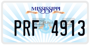 PRF4913  license plate in MS