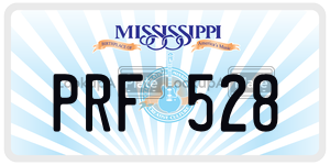 PRF528  license plate in MS