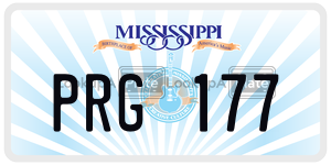 PRG177  license plate in MS
