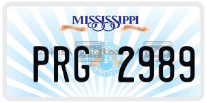PRG2989  license plate in MS