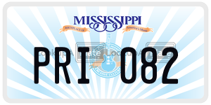PRI082  license plate in MS