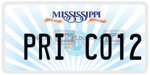 PRICO12  license plate in MS