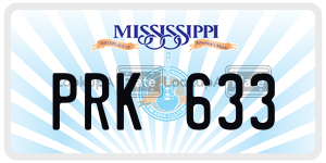 PRK633  license plate in MS