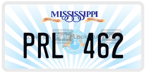 PRL462  license plate in MS