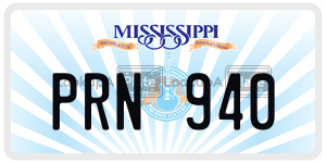 PRN940  license plate in MS