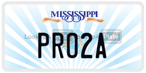 PRO2A  license plate in MS
