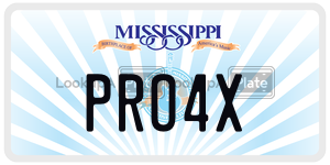 PRO4X  license plate in MS