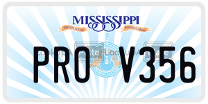 PROV356  license plate in MS