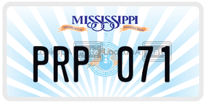 PRP071  license plate in MS