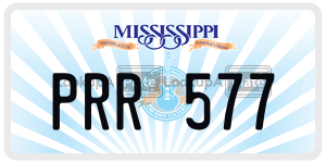 PRR577  license plate in MS