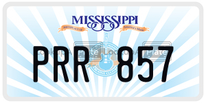 PRR857  license plate in MS