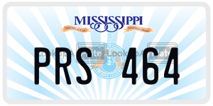 PRS464  license plate in MS