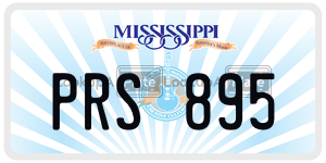 PRS895  license plate in MS