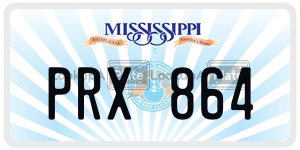 PRX864  license plate in MS