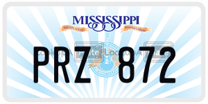 PRZ872  license plate in MS