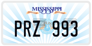 PRZ993  license plate in MS