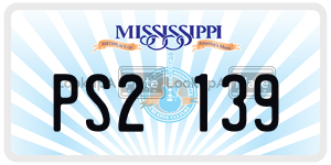 PS2139  license plate in MS