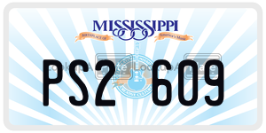 PS2609  license plate in MS
