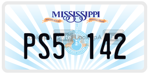 PS5142  license plate in MS