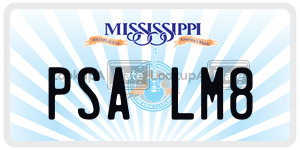 PSALM8  license plate in MS