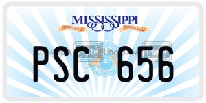 PSC656  license plate in MS