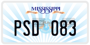 PSD083  license plate in MS