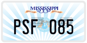 PSF085  license plate in MS