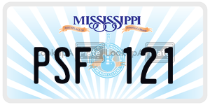 PSF121  license plate in MS