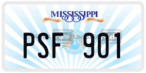 PSF901  license plate in MS