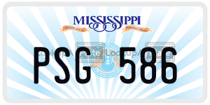 PSG586  license plate in MS