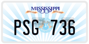 PSG736  license plate in MS