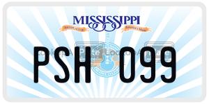 PSH099  license plate in MS