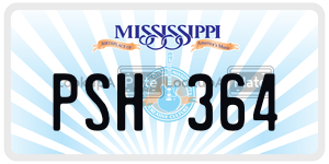 PSH364  license plate in MS