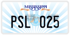 PSL025  license plate in MS