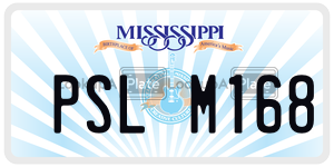 PSLM168  license plate in MS