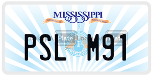 PSLM91  license plate in MS