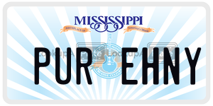 PUREHNY  license plate in MS