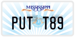PUTT89 license plate in Mississippi
