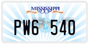PW6540  license plate in MS