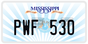 PWF530  license plate in MS
