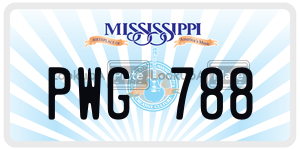 PWG788  license plate in MS