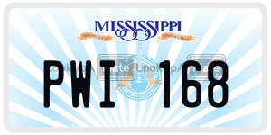 PWI168  license plate in MS