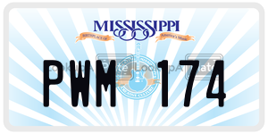 PWM174  license plate in MS